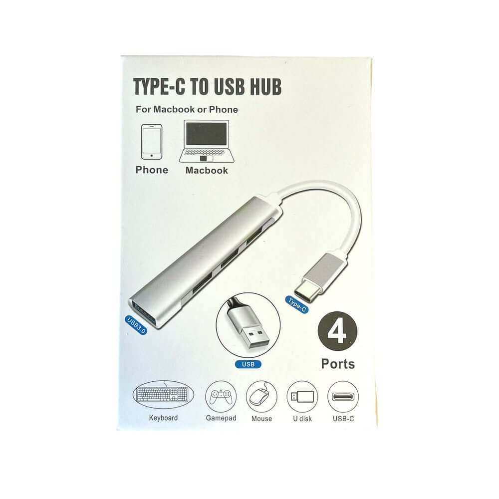 Mlink USB-C 4-in-1 Aluminum Hub (USB 3.0)