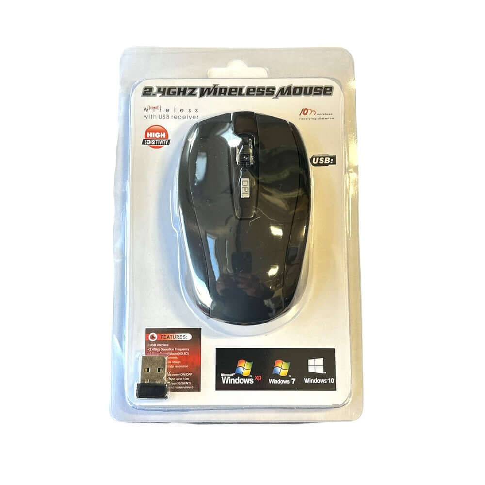 Mlink Wireless Mouse (2.4GHz, 1600 DPI, Black)