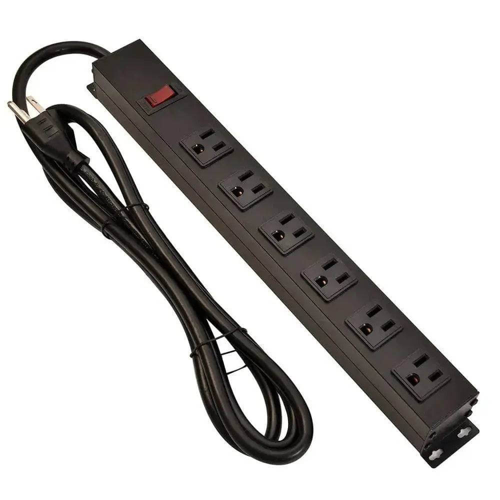 Mlink 6-Outlet Metal Surge Protector (8ft Cord)