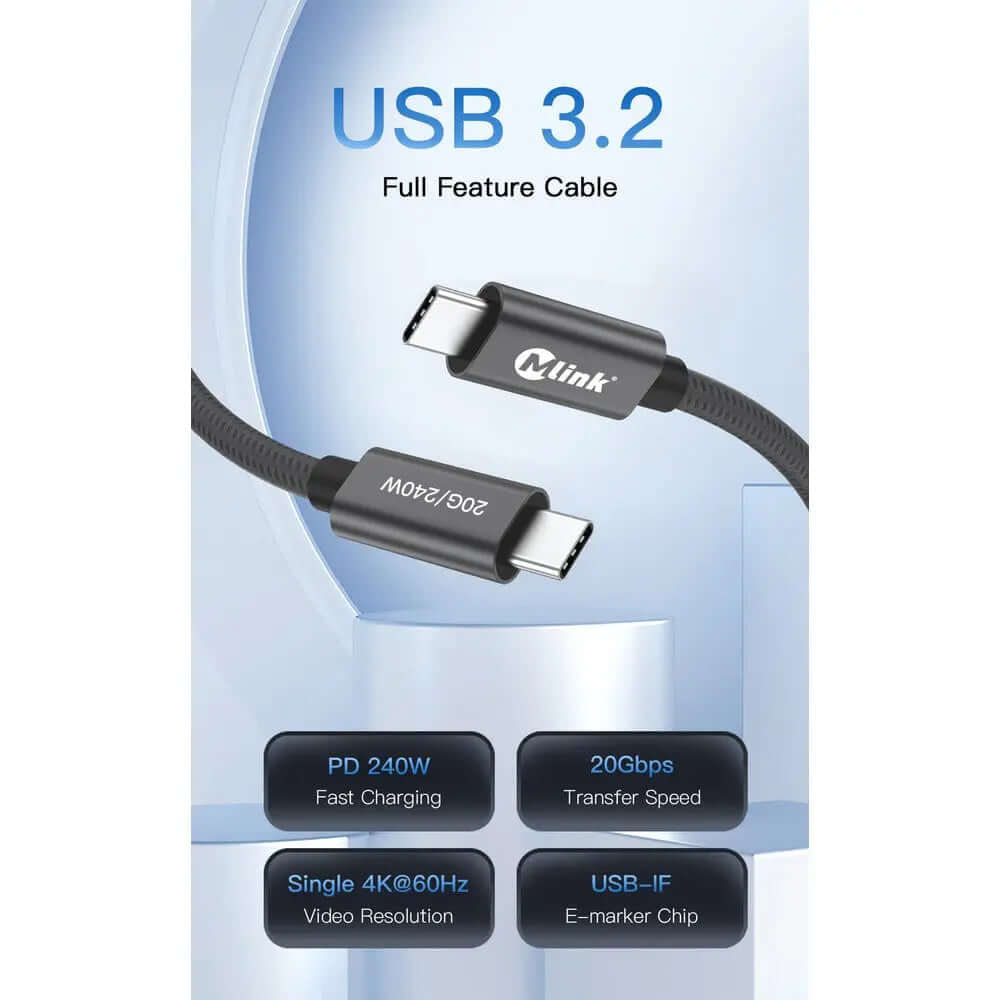Mlink USB-C EPR Fast Charge Cable (240W)