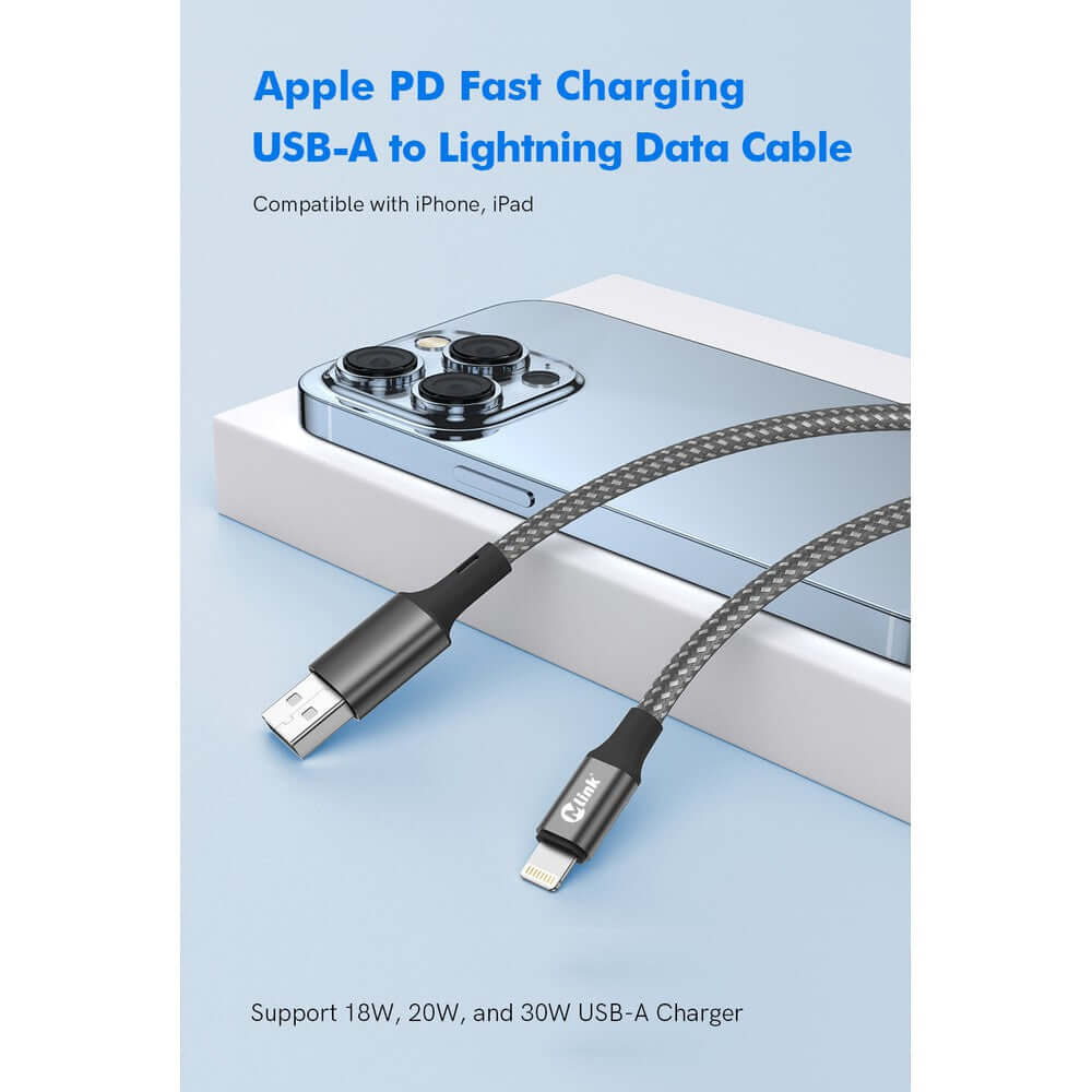 Mlink Lightning to USB Fast Charge Cable (20W)