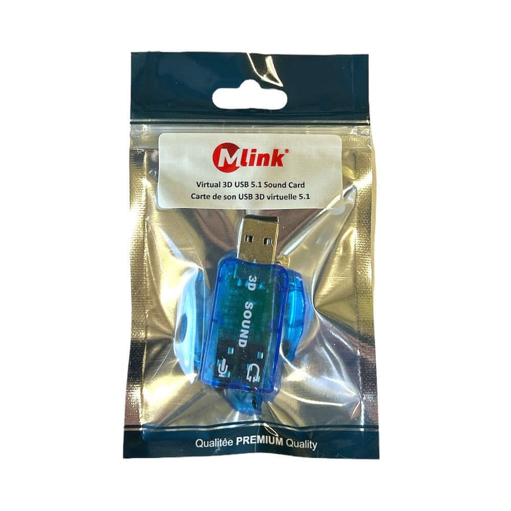 Mlink USB 5.1 Virtual 3D Sound Card