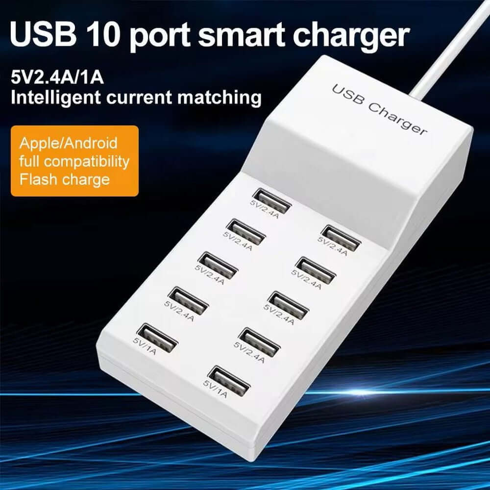 Mlink USB Smart Charger (50W, 10-Port)