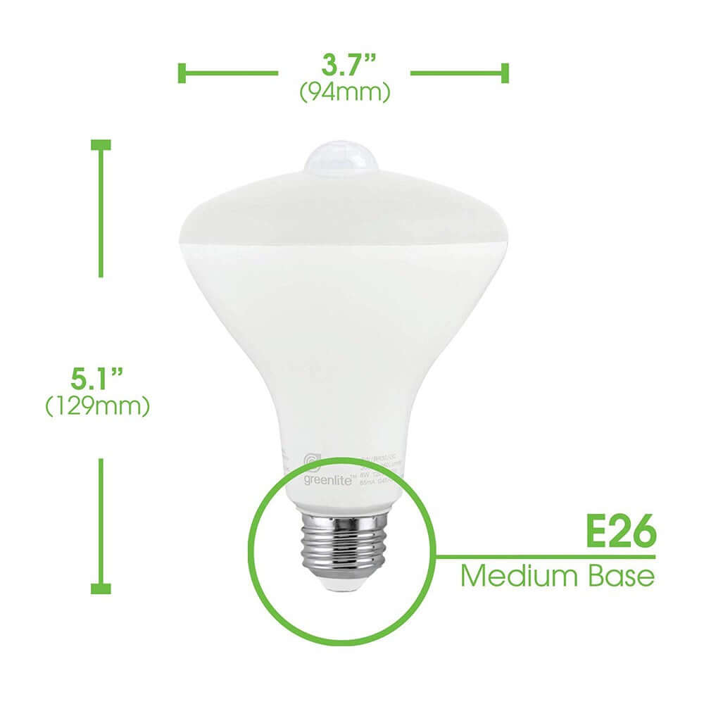 Greenlite 8W BR30 Motion Sensor LED Bulb