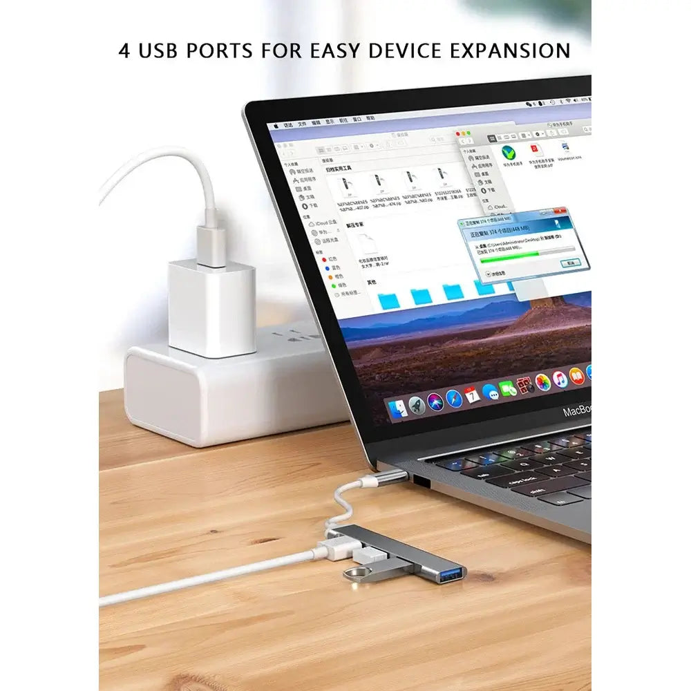 Mlink USB-C 4-in-1 Aluminum Hub (USB 3.0)