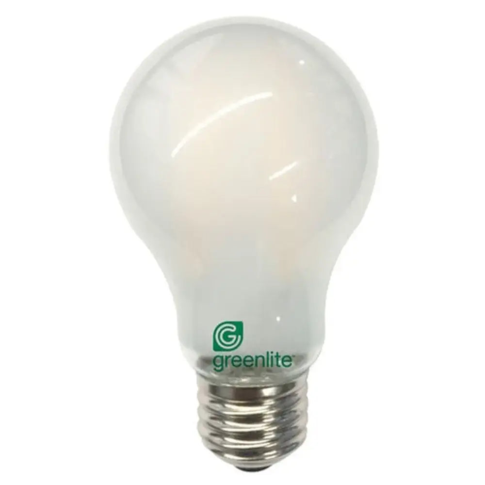 Greenlite 7W A19 Dimmable LED Frosted Filament Bulb 2700K