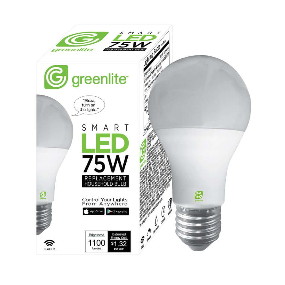 Greenlite 11W A21 Smart WiFi Dimmable LED Bulb 2700K