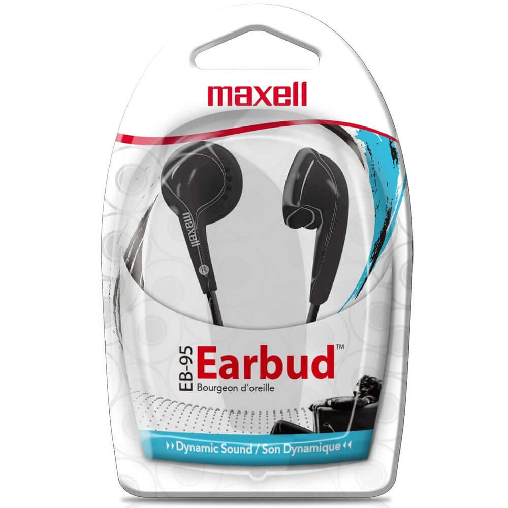 Maxell EB-95 Stereo Earphones — Black